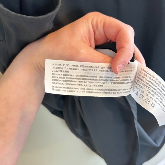 Abercrombie & Fitch Polo Mini Dress Size Small Tall Black Traveler Sleeveless - Picture 8 of 10